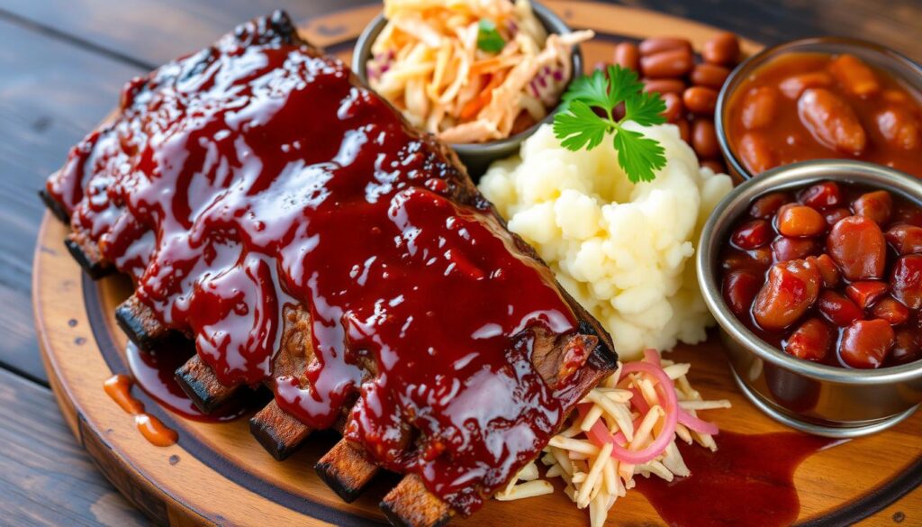 Beef Ribs with Side Dishes