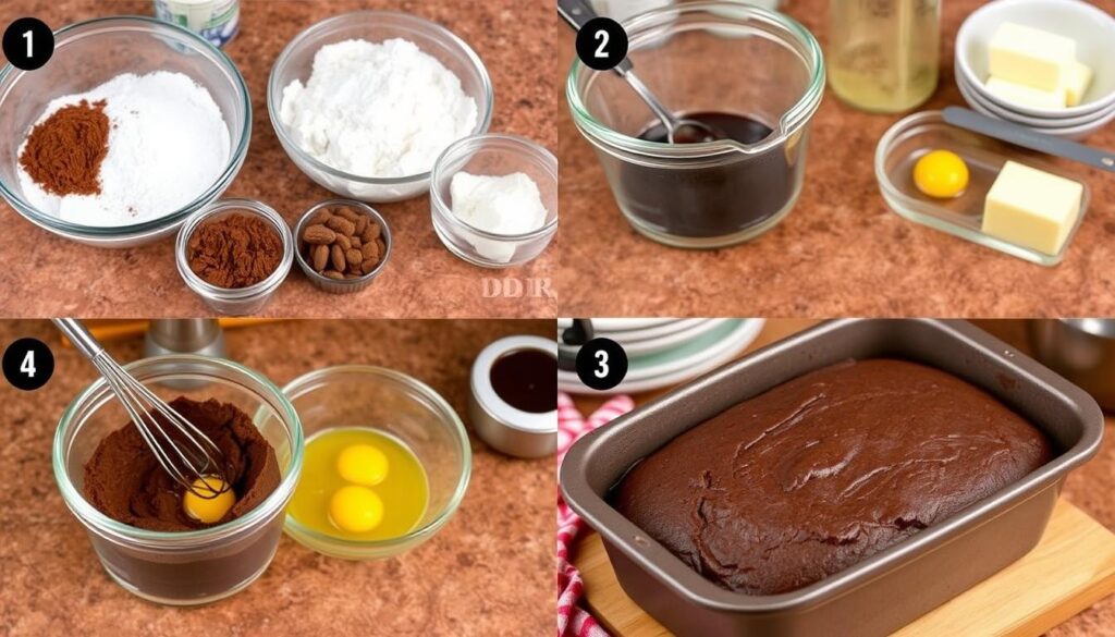 chocolate pound cake recipe steps