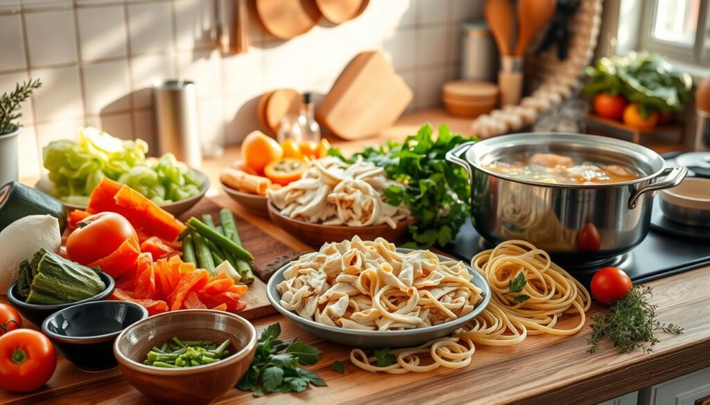 Chicken Noodle Soup Preparation Steps