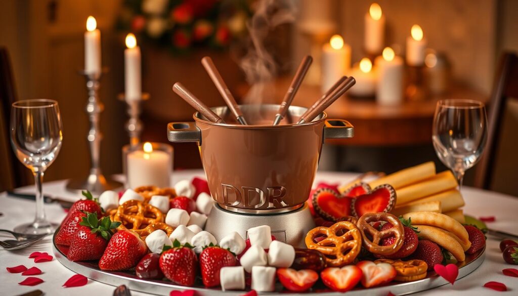 Chocolate Fondue Valentine's Day Treats