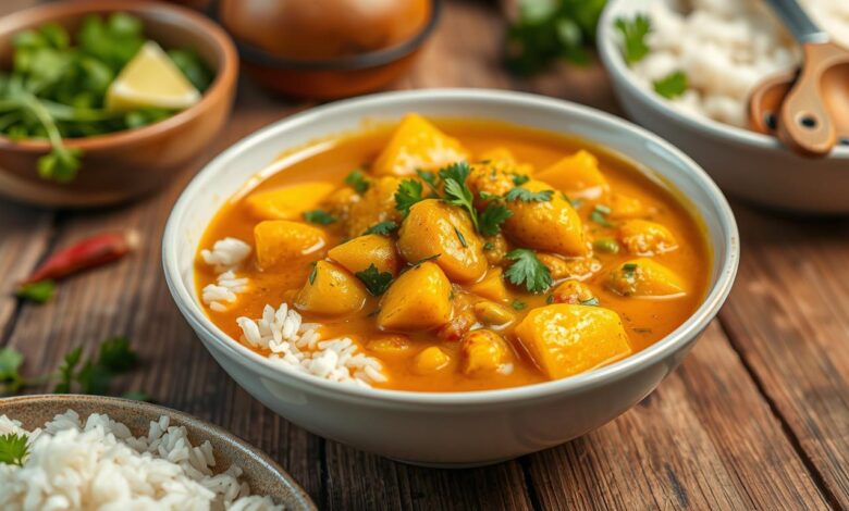 Golden New Potato & Pea Curry: A Flavorful Delight 1 Golden new potato & pea curry