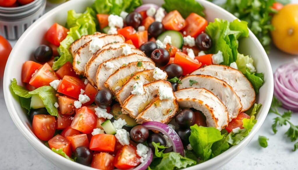 Greek Chicken Salad Assembly