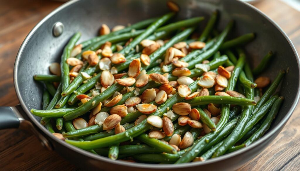 Green Bean Almondine Preparation