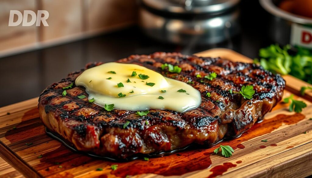 Grilled Steak with Garlic Butter