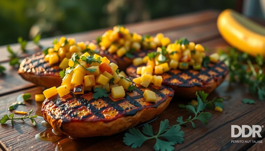 Grilled Sweet Potato Steaks with Fresh Corn Salsa