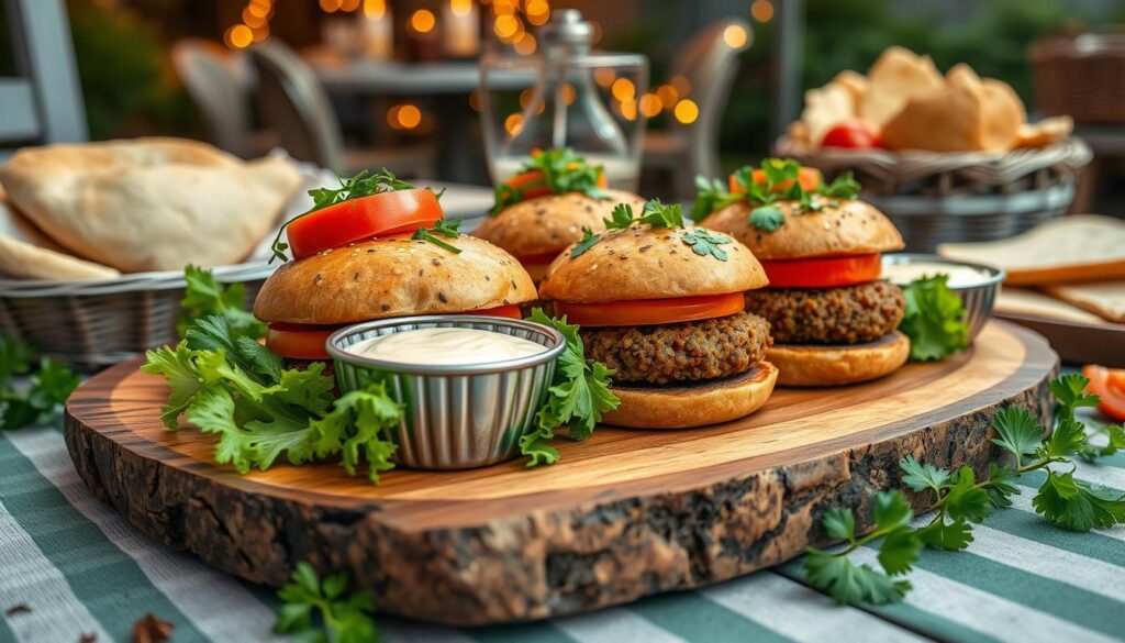 Lebanese Lentil Burgers for Father's Day