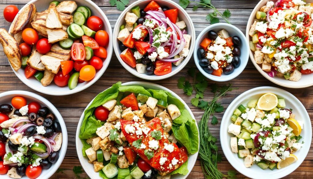 Mediterranean Diet Chicken Salad Variations