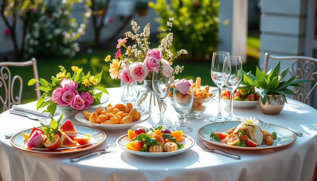 Spring Entertaining Elegant Dishes