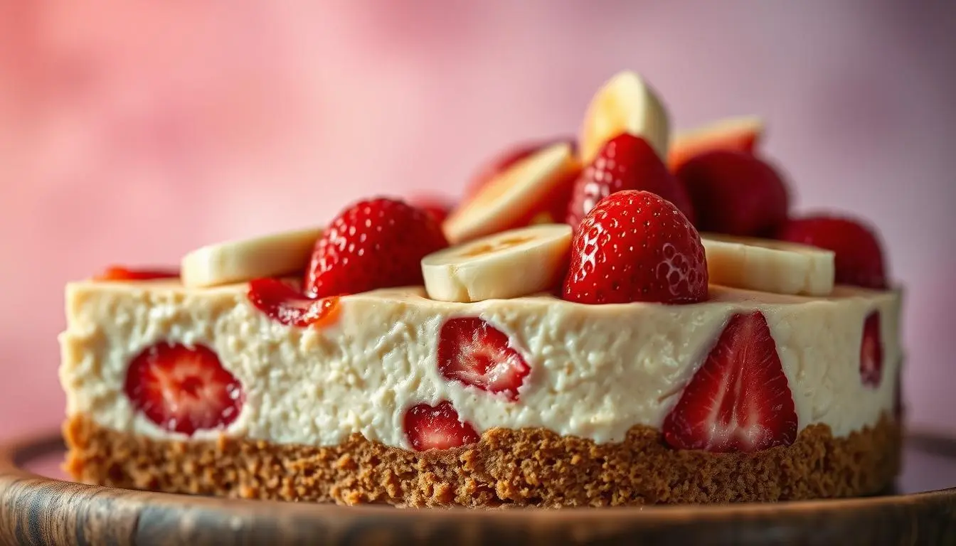 Banana-Strawberry Cheesecake Fantasy