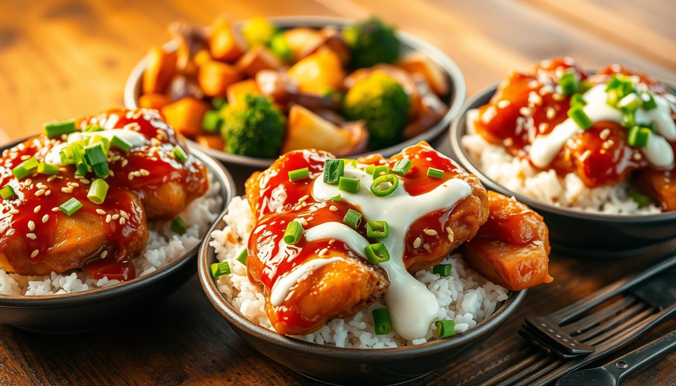 Hot Honey Chicken Bowls