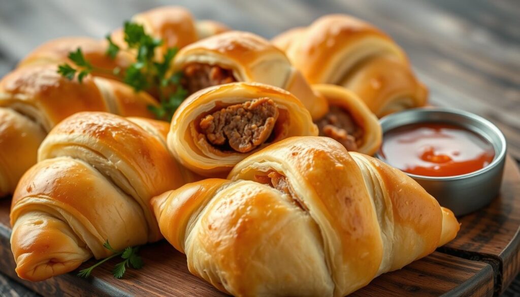 breakfast sausage crescent rolls