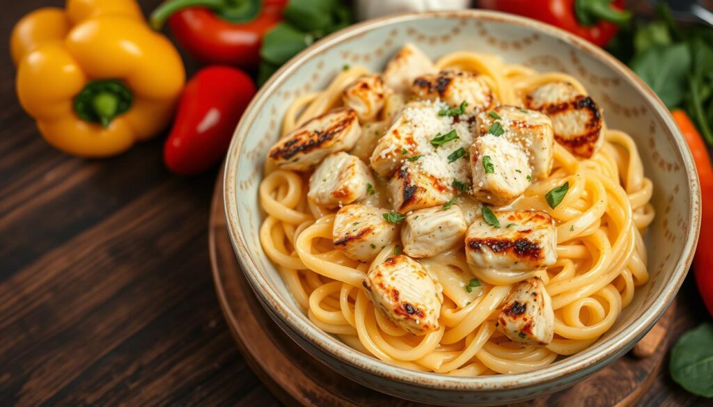 cheesy chicken pasta