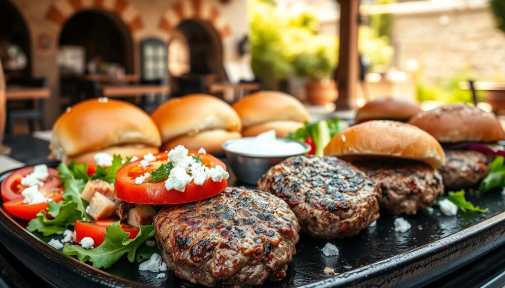 gourmet lamb burger variations