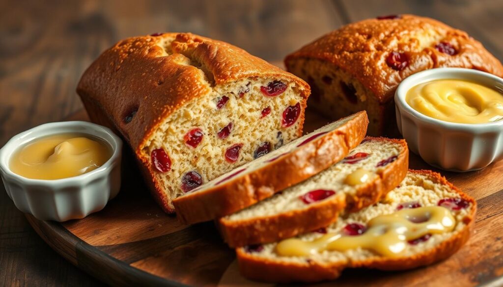 homemade lemon cranberry bread