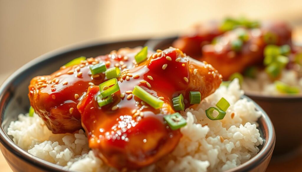 hot honey chicken bowls