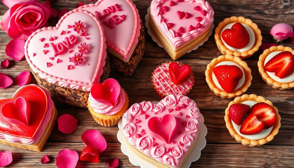 love-themed pastries